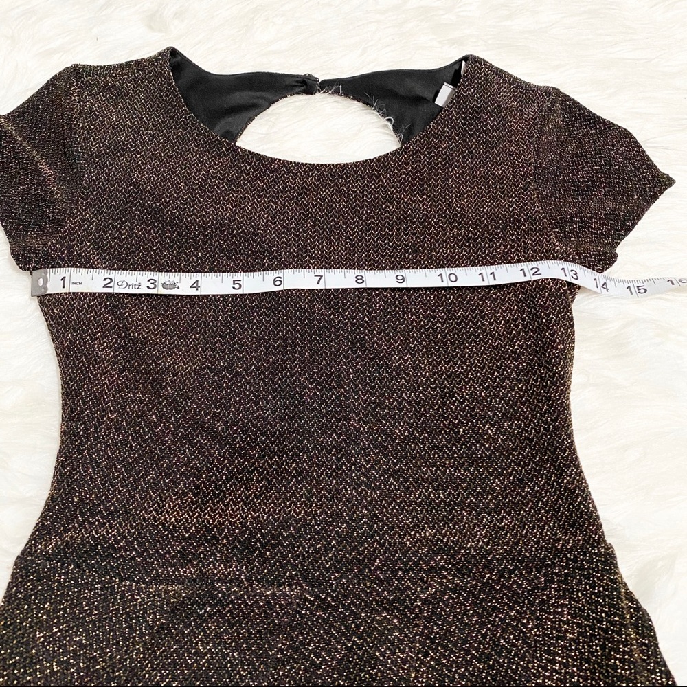 B.DARLIN Gold Glittery Dress - Picture 5 of 8